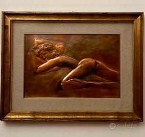 Opera Nudo femminile in rame