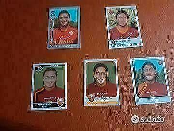 Lotto set figurine album calciatori panini Totti