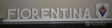 scritta in legno Fiorentina da appoggio
