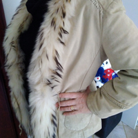 Giubbino con pelliccia VERA PELLE firmato CONBIPEL