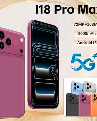 Smartphone 5G Android 15 Smartphone 7.3-inch 72MP+