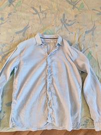 Camicia uomo tessuto di lino. 