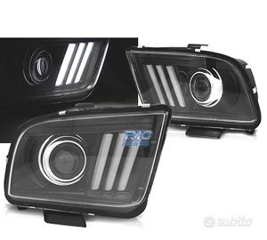 FARI FORD MUSTANG 04-09 TUBO LUMINOSO NERO