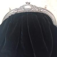 pochette  art deco' argento firmata Kraft Alpacca