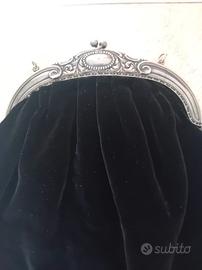 pochette  art deco' argento firmata Kraft Alpacca