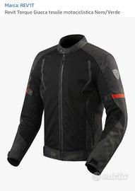 Giacca moto Revit - Taglia XL (veste M-L)