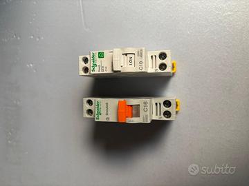 Interruttore magnetotermico modulare c10 e c16