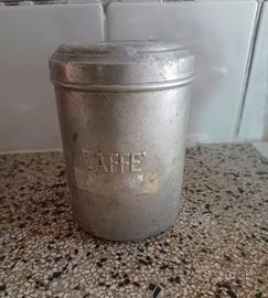 barattolo caffè in alluminio- Vintage