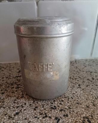 barattolo caffè in alluminio- Vintage