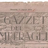 Giornale"La Gazzetta del Mitragliere" 1919 n.11 WW
