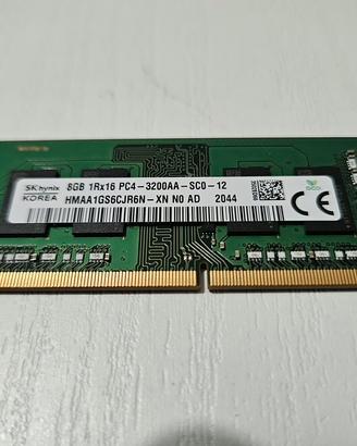 Memoria RAM 8 GB