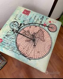 Pouf cubo contenitore con coperchio