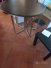 tavolo rotondo,gambe acciaio