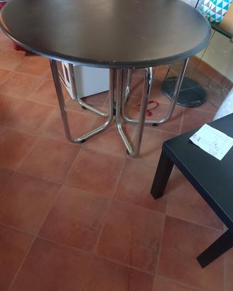 tavolo rotondo,gambe acciaio