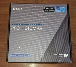 SCHEDA MADRE LGA 1700  MSI  PRO H610M-G  DDR5 CPU