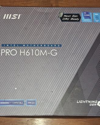 SCHEDA MADRE LGA 1700  MSI  PRO H610M-G  DDR5 CPU
