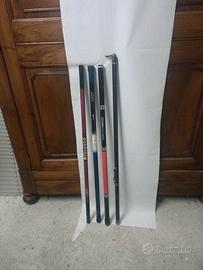 lotto 4 canne da pesca vintage 