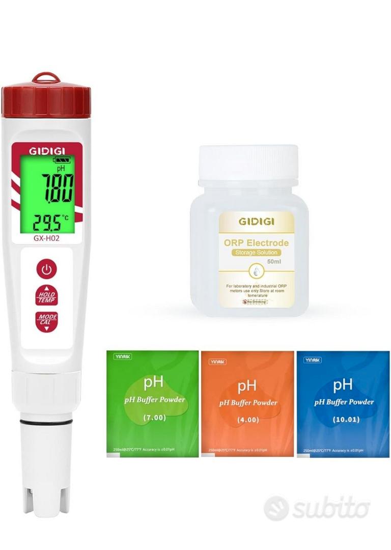 MISURATORE DIGITALE PH/ORP/EC/TEMP/SALT/S.G/TDS 7 In 1 Tester Acqua - Foto 6