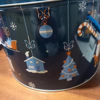 scatole natalizie in metallo