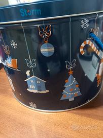 scatole natalizie in metallo