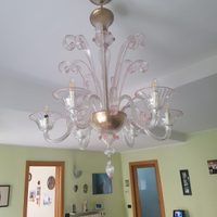 Lampadario in vetro di Murano