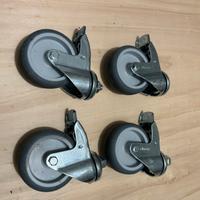 4 Ruote girevoli con freno