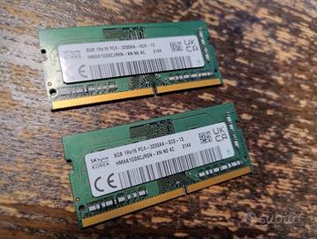 SK hynix 8GB Ram coppia  per laptop