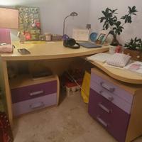 CAMERETTA BICOLORE (LEGNO E LILLA)