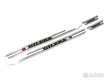 adesivi gilera 50 trial 5v 7hp aufkleber argento