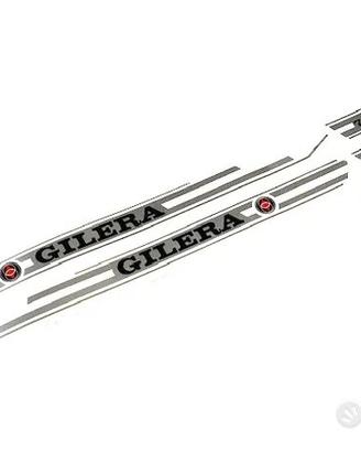 adesivi gilera 50 trial 5v 7hp aufkleber argento