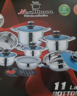 Batteria di pentole Neumann acciaio inox