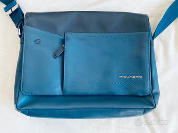 Borsa Piquadro cod.4046 in pelle blu tracolla