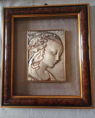Quadro Madonna in Argento
