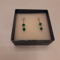 Orecchini in argento nuovi con pietre preziose