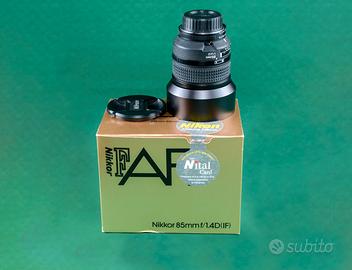 Obiettivo Nikon 85mm f1.4D perfetto pari al nuovo