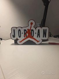 🏀 Insegna Jordan Style – Logo Basket 3d