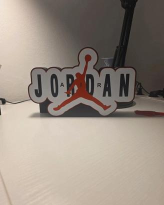🏀 Insegna Jordan Style – Logo Basket 3d