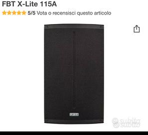 coppia fbt x-lite 115 a