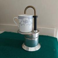Caffettiera vintage moka da 1 tazza.