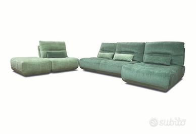 DIVANO 2 POSTI + POLTRONA + CHAISE-LONGUE + POUF