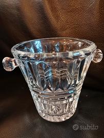 Secchio per il ghiaccio cristallo vintage 