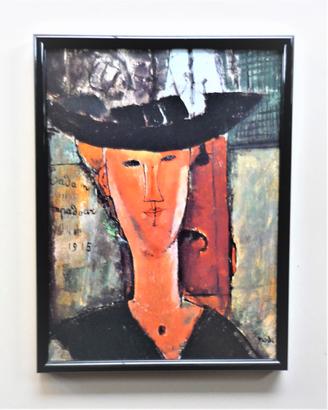 Quadro Madam Pompadour di Modigliani con cornice