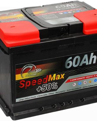 Speed Max L2 Car Battery 60Ah 580A EN 12V Positive
