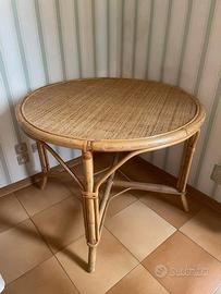 Tavolo vintage in bamboo