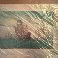 Poster decorativo "Caravelle di Cristoforo Colombo