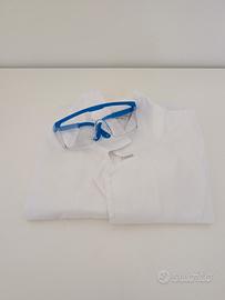 camice da laboratorio + occhiali donna S