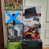 Scatola Xbox 360, one x, ps3 