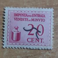 Francobollo Marca da Bollo Imposta Entrata 20cent
