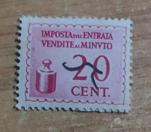 Francobollo Marca da Bollo Imposta Entrata 20cent