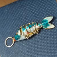 Ciondolo pesce vintage articolato